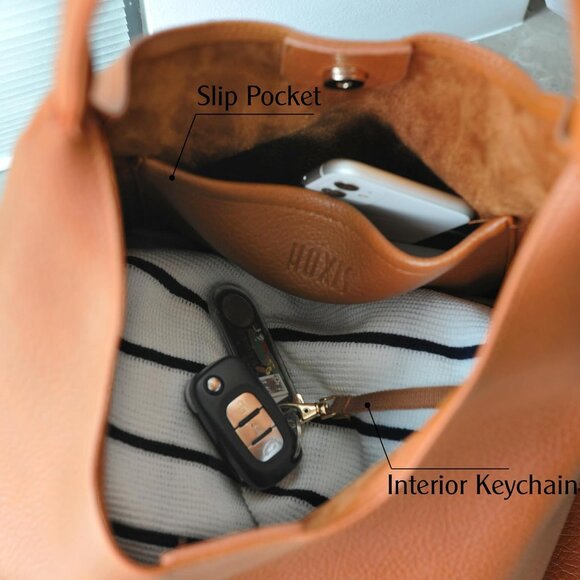 Hobo Bags for Women Soft Vegan Leather Shoulder Handbag Slouchy Tote Purses - Picture 6 of 7